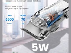 ریش تراش و ماشین اصلاح حرفه‌ای شارژی کیمی Kemei Electric Hair Trimmer Lithium Lon Powerful Beard KM-517