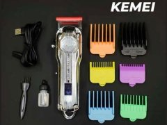 خرید ریش تراش و ماشین اصلاح حرفه‌ای شارژی کیمی Kemei Electric Hair Trimmer Lithium Lon Powerful Beard KM-517
