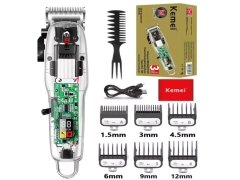 خرید ریش تراش و ماشین اصلاح شارژی کیمی Kemei Km-Ng108 Usb Transparent Body Hair Cutting Machine