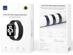 کیفیت بند اپل واچ مگنتی با الگوی فیبر کربن 38، 40 و 41 میلی‌متری ویوو WIWU 38/40/41MM Carbon Fiber pattern magnetic watch band Wi-WB009