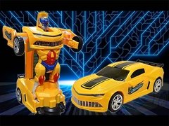 قیمت ماشین الکترونیکی کودکان Robot Deformation Car For Kids Play Deformed Super Car For Kids