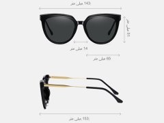 کیفیت عینک دودی یو وی 400 زنانه و مردانه TR2189
