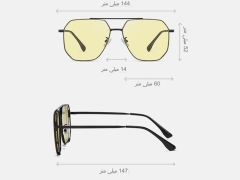 کیفیت عینک دودی فتوکرومیک کلاسیک دید در شب CP2261