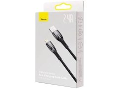 کابل شارژ لایتنینگ 2.4 آمپر یک متری بیسوس Baseus Glimmer Fast Charging Data Cable CADH000201