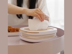 جعبه دستمال کاغذی قابل نصب روی دیوار چندمنظوره Desktop Multifunctional Retractable Tissue Box JP-SSZJH