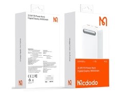 پاور بانک تایپ سی و یو اس بی 22.5 وات 30000 مک دودو مدل Mcdodo MC-391 Power Bank Digital Display