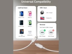 کابل شارژ سریع تایپ سی به لایتنینگ 30 سانتی‌متری انکر Anker USB-C to Lightning Cable A8831H11