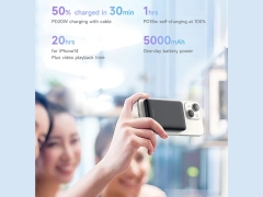 شارژر وایرلس مگنتی 15 وات 5000 مک دودو Mcdodo MC-395 Mini Magnetic 15W Fast Charge Power Bank 5000mAh