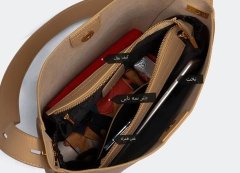 کیف دوشی زنانه با ظرفیت بزرگ new women's leather shoulder crossbody bag 5478