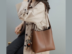 کیفیت کیف دوشی زنانه با ظرفیت بزرگ New Women's Leather Bucket Bag Large Capacity