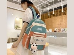 فروش کوله پشتی با ظرفیت بزرگ IOS/Aiguoshi School bag female backpack 2023 new large capacity 4079