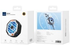شارژر بی سیم مگ سیف 15 وات و فن خنک کننده گوشی موبایل ویوو WiWU Wi-R001 15W Magsafe Charging Featured RGB Light Phone Cooling Fan