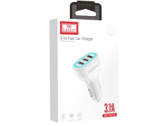 قیمت شارژر فندکی سه پورت یو اس بی 3.1 آمپر ارلدام EARLDOM 5V 3.1A Car Charger with 3 USB Car Adapter USB Car Charger for iPhone