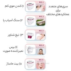اپیلاتور چندکاره حرفه‌ای شارژی کیمی