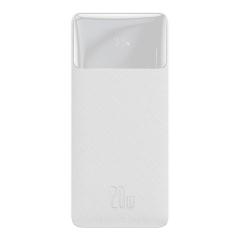 خرید پاوربانک فست شارژ تایپ سی و یو اس بی 20 وات 20000 بیسوس با کابل میکرو یو اس بی 25 سانتی‌متری