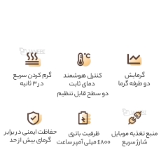 قیمت گرمکن دست و پاوربانک با طرح موز
