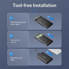 قیمت باکس هارد درایو 2.5 اینچی تایپ سی اوریکو