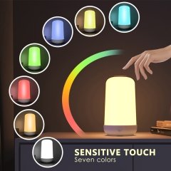 چراغ خواب دیمر دار قابل شارژ بلوتوثی