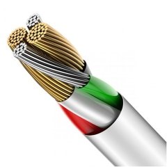 کابل شارژ سریع یو اس بی به لایتنینگ نمایشگردار 2 آمپر 1.2 متری بیسوس