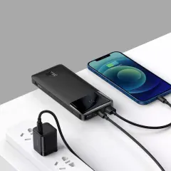 پاور بانک شارژ سریع 15 وات بیسوس  Baseus Bipow Digital Display 10000mAh Power Bank PPDML-I01
