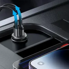 شارژر فندکی فست شارژ ماشین تایپ سی جویروم