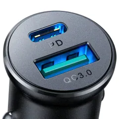 قیمت شارژر فندکی فست شارژ ماشین تایپ سی و یو اس بی جویروم