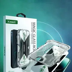 گلس آیفون 16 با ابزار نصب ایکس مارت