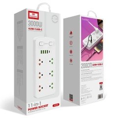 فروش چند راهی 6 سوکت و 4 یو اس بی و 1 تایپ سی ارلدام