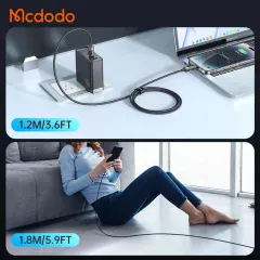 کابل دیجیتالی اسمارت تایپ سی به لایتنینگ مک دودو با قطع کن خودکار