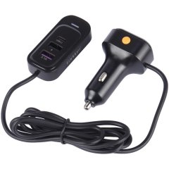 خرید شارژر فندکی فست شارژ ماشین تایپ سی 66 وات ارلدام