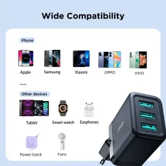 آداپتور و کلگی شارژر دیواری فست شارژ جویروم