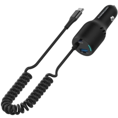 قیمت شارژر فندکی فست شارژ ماشین تایپ سی 100 وات پاورولوژی
