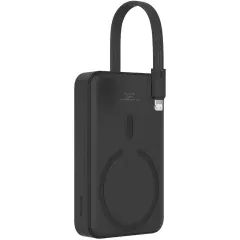 کیفیت شارژر همراه بی سیم مگ سیف فست شارژ بیسوس با کابل متصل لایتنینگ