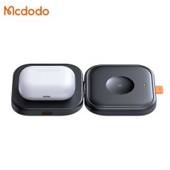 قیمت شارژر وایرلس 15 وات گوشی آیفون و هندزفری بلوتوثی دوکاره مک دودو همراه کابل دوسر تایپ‌سی