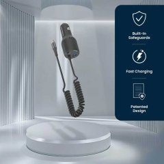 خرید شارژر فندکی فست شارژ ماشین تایپ سی 100 وات پاورولوژی