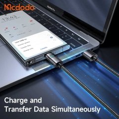 بهترین کابل سوپر فست شارژ یو اس بی به تایپ سی 100 وات 6 آمپر 1.2 متری مک‌دودو