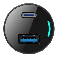 بهترین شارژر فندکی فست شارژ ماشین تایپ سی و یو اس بی 65 وات پاورولوژی
