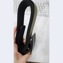 کمربند مردانه پارچه ای دو رو با قابلیت چرخش 360 درجه سگک