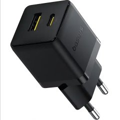 قیمت شارژر دیواری فست تایپ‌سی و یو اس بی 30 وات بیسوس با کابل دو سر تایپ سی