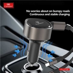 قیمت شارژر فندکی فست شارژ ماشین تایپ سی و لایتنینگ 30 وات ارلدام