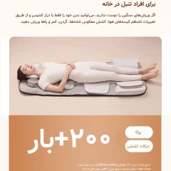 ماساژور تشکی قابل حمل کمر، سر، گردن، پا، ستون فقرات، پشت، باسن، ساق با فناوری موج هوا رپور