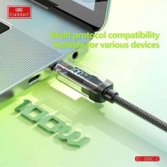 کابل شارژ سریع تایپ سی به لایتنینگ  30 وات ارلدام