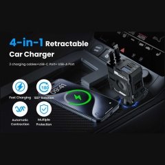 پورت‌های USB-A و USB-C شارژر