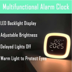 ساعت زنگ‌دار رومیزی دیجیتال Cute digital study alarm clock BD-AC-02