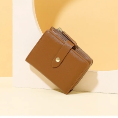 کیف پول زنانه چرمی تاشو دخترانه