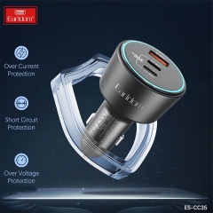 فروش شارژر فندکی فست شارژ ماشین تایپ سی و یو اس بی 100 وات ارلدام