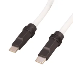 کیفیت کابل شارژ سریع دو سر تایپ سی سیلیکونی مقاوم سوپر شارژ ارلدام