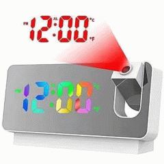 فروش ساعت زنگدار پروژکتوری آینه ای رومیزی