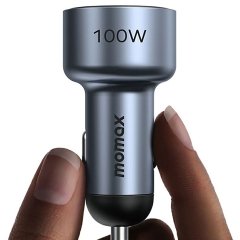 خرید شارژر فندکی فست شارژ ماشین تایپ سی و یو اس بی 100 وات مومکس
