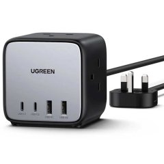 چندراهی برق 2500 وات سه سوکت، دو USB و دو Type-  فست 65 وات یوگرین